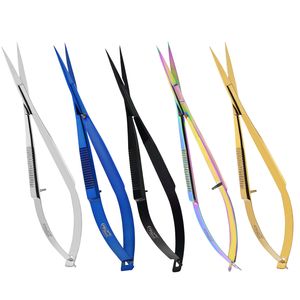 Emballage personnalisé ciseaux à ressort de toilettage ciseaux à sourcils bord de sécurité ciseaux d'extension de cils outil de beauté pointe droite - Product Image 6