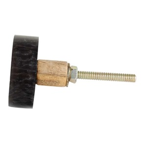 Poignée de tirage moderne en résine noire et bois, écologique et durable, en corne de bœuf, pour tiroirs, armoires et placards de cuisine, chambre et extérieur - Product Image 5