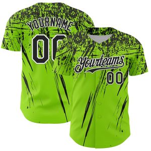 Maillot de baseball respirant à boutons, design personnalisé, manches courtes, antibactérien, toutes saisons - Product Image 1