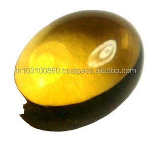 6*4มม. Citrine Cabochon ทรงรีสีเหลืองล้ำค่าชาวบราซิล - Product Image 3