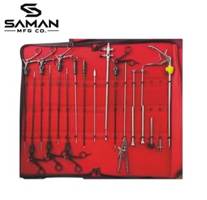 Kit Profesional de Instrumentos Laparoscópicos Manuales de Acero Inoxidable: Pinzas, Tijeras, Disectores, Portaagujas Reutilizables para Cirugía - Product Image 5