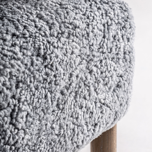 Sillón Contemporáneo Tipo Barril, Tapizado en Bouclé Premium, Respaldo Redondeado, Ergonómico y Confortable, Mueble de Interior - Product Image 6