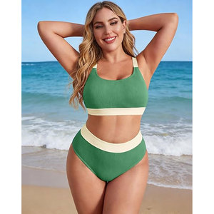 Solid Trader Robe de plage unie élégante à col rond, coupe ajustée, en tissu doux, grande taille pour femme - Product Image 2