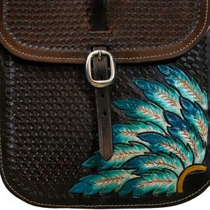 Bolsa de Sillín para Caballo Estilo Western, de Cuero Premium con Hebilla de Latón, Hecha a Mano, de Cuero Genuino, para Equitación y Senderismo - Product Image 4
