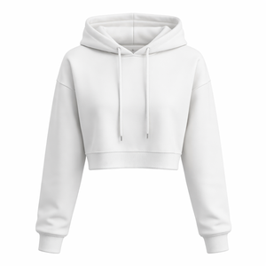 Sudadera con Capucha Corta Personalizada para Mujer - Pedidos al por Mayor del Fabricante, Diseños Personalizados OEM Disponibles - Product Image 1