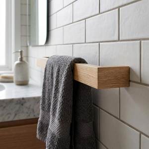 Luxury Hardwood <b>Wall</b> <b>Hook</b> for towel Organizer Custom Wooden Hanger for Hotels Homes Apartments and Retail Spaces - Product Image 2