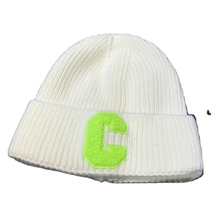 Wholesale Customise High Quality Low MOQ Personalized logo Embroidery Patches Winter Hats Beanie - Product Image 4
