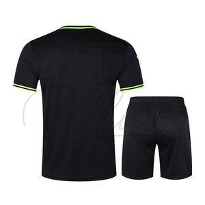 Wholesale <b>Soccer</b> Referee Uniform Custom Jersey Set Polyester/Nylon Sublimated Print Quick Dry Breathable Professional Football - Product Image 6