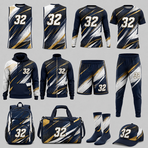Nouveaux arrivages : ensemble de football 7 sur 7 avec impression par sublimation, en vente. Vêtements de sport de haute qualité, respirants, uniforme de football 7 sur 7 pour hommes. - Product Image 5
