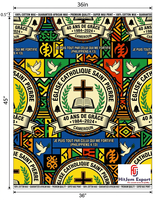 Fabricante de Tela de Algodón con Estampado Africano Personalizado, OEM, para Iglesias, Convenciones, Aniversarios, Celebraciones, Nigeria, Ghana, Kenia
