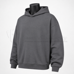 Sweat-shirts à capuche en molleton premium, coupe classique, 350 g, 20 couleurs, sans cordon, avec poche, uni, hiver, 100 % coton, unisexe - Product Image 3