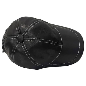 Gorra de Béisbol de Cuero con Logotipo Personalizado, Gorra de 6 Paneles de Alta Calidad, Etiqueta Privada OEM, Transpirable para Hombre, Invierno - Product Image 4