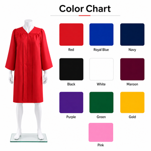 Conjunto de 4 Piezas de Túnica y Birrete Académico de Graduación de la Mejor Calidad al por Mayor 2024, Color y Talla Personalizados para Adultos, 100% Poliéster - Product Image 4