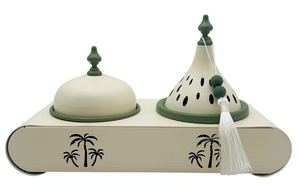 Wholesale Bakhoor Burner Set Bulk Luxury Metal Incense Censer with Tray Palm <b>Tree</b> Design Modern Home <b>Tabletop</b> Ramadan Decor - Product Image 2