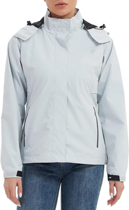 Chaquetas Impermeables Ligeras para Mujer, Cortavientos con Capucha para Exteriores, Plegables - Product Image 2