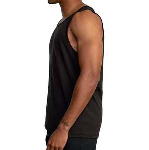 เสื้อกล้ามออกกำลังกายผู้ชาย ดีไซน์หลากหลาย ระบายอากาศได้ดี สีดำล้วน ชุดกีฬา ผลิตโดยผู้ผลิต OEM สำหรับฟิตเนส - Product Image 3