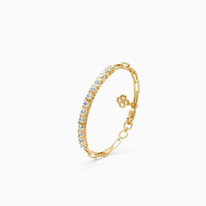 Delicada Pulsera Unisex con Diamante Cultivado en Laboratorio de 0.28 Ct, Certificado IGI, con Pavé, Oro Sólido de 9k, Bañada en Rodio, Regalo para Fiesta o Compromiso - Product Image 4