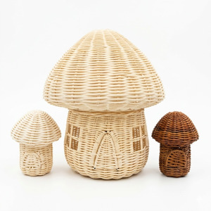 Casa de juguete de ratán de venta rápida con forma de casa para jugar en interiores, suministros del fabricante de casitas de juegos para niños pequeños - Product Image 1