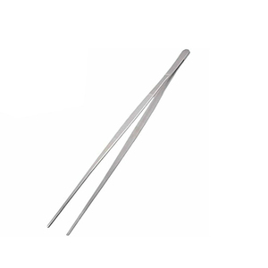 Pince de cuisine professionnelle à pointe incurvée, haute précision, pour la présentation des aliments, en acier inoxydable, outil de chef personnalisé - Product Image 1