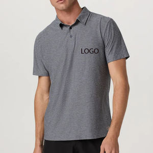 Camiseta Moderna con Logotipo para Hombre, Diseño con Cuello Plegable, Estilo Casual y Moderno para la Colección de Verano / Diseño de Color Sólido con Logotipo - Product Image 1