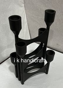 Nouveau Support de Bougie ZHUODI en Métal Fait Main, Style Européen, Noir Pur, Base Lisse, Idéal pour la Saint-Valentin et la Décoration Intérieure - Vente Flash - Product Image 6