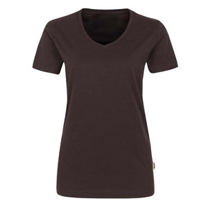 เสื้อยืดคอวีแขนสั้นผ้าฝ้าย 100% ระบายอากาศได้ดี เป็นมิตรกับสิ่งแวดล้อม สำหรับผู้หญิง ฤดูร้อน สามารถปรับแต่งได้ - Product Image 5