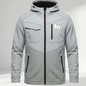 Veste imperméable à capuche pour homme de haute qualité, logo personnalisé, fournisseur Europe USA, coupe-vent - Product Image 1
