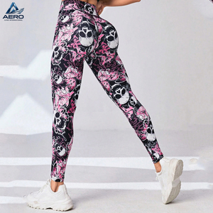 Leggings de Mujer con Estampado de Rosas y Paisley, Hechos a Mano, Cómodos, de Primera Calidad, Material Suave que Absorbe la Humedad, Buen Proveedor - Product Image 4