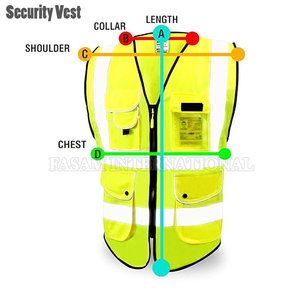 เสื้อกั๊กนิรภัยโพลีเอสเตอร์ขายดีที่สุด เสื้อกั๊กนิรภัยผู้ชายสั่งทำพิเศษ เสื้อกั๊กนิรภัยสำหรับทำงานผู้ชาย - Product Image 6