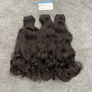 Top Selling Raw Natural Wavy Weave Luminous Texture Tangle Free Minimum Shedding Ready To Ship 100% Vietnamese Human Hair - Product Image 1