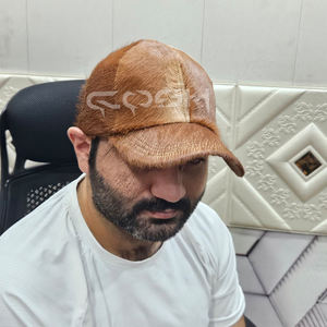 Gorra de Béisbol de Cuero Vacuno Hecha a Mano, Estilo Rústico Occidental, para Hombre y Mujer - Product Image 3