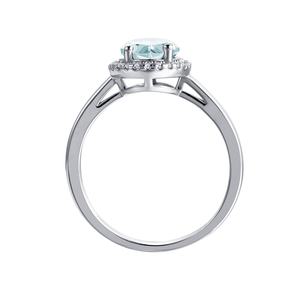 Anillo de compromiso para mujer, de plata de ley <span class=keywords><strong>2022</strong></span>, Gema de Topacio azul Natural, óvalo, Halo, para boda y cóctel, joyería <span class=keywords><strong>Destiny</strong></span>, novedad de 925 - Product Image 4
