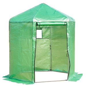 Serra da Giardino Esagonale con Copertura in PE e Telaio in Metallo per Spazi Esterni - Product Image 1