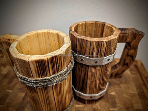 Tazas de madera artesanales de la India, lo último en novedades para exportación - Product Image 3