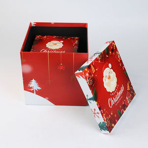 Juego de Cajas de Regalo de Navidad Biodegradables y Ecológicas Personalizadas, Caja con Tapa de Papel Especial, Laminación Mate, Tamaño Libre, Caja Rígida Personalizada - Product Image 4