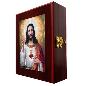 Caja de Madera Vintage de Jodhpur para Cuentas de Oración al por Mayor |   Almacenamiento Religioso Artesanal - Product Image 1