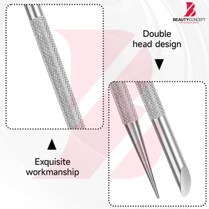 Removedor y Empujador de Cutículas de Acero Inoxidable al por Mayor, Raspador de Piel Muerta, Herramienta Limpiadora de Uñas de Doble Punta para Manicura y Pedicura - Product Image 6