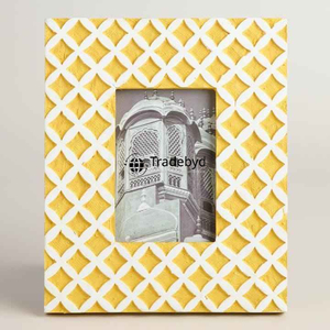 Premium Luxury Resin Inlay Creative Handcrafted Photo Frame with Glossy Finish by Tradebyd - Product Image 1