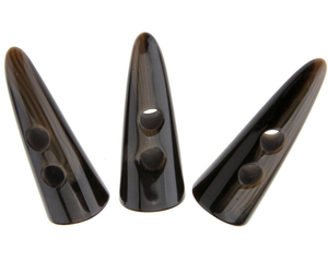 Botones Ovalados de 2 Agujeros de Cuerno de Búfalo Natural de Alta Calidad, Impermeables, Hechos a Mano, para Chaquetas y Abrigos - Product Image 1