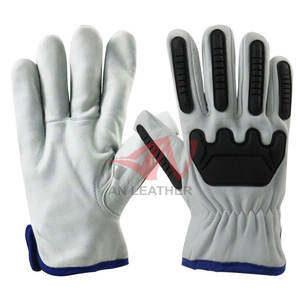 Guantes de Trabajo de Cuero con TPR Resistentes a Impactos, con Mayor Seguridad y Comodidad para Trabajos Laborales - Product Image 4