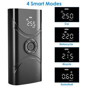 Compresseur d'air électrique sans fil portable 6000 mAh pour voiture, 150 PSI avec lumière LED, gonfleur de pneus - Product Image 4