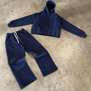 Conjunto Deportivo Informal Unisex de Alta Calidad, 500+ GSM, Ligero, con Capucha, Resistente al Viento y Transpirable, Sudadera con Capucha y Pantalones Deportivos - Product Image 2