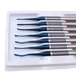 Instrumentos Quirúrgicos Dentales, Juego de 7 Piezas, Elevadores de Raíces para Implantes Dentales, Extractor de Dientes y Huesos, Titanio - Product Image 4