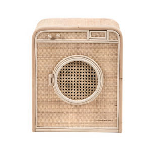 Venta al por mayor, juguetes para bebés y niños pequeños, mini lavadora de ratán, lavadora de ropa de madera pequeña, juguete para niños - Product Image 2