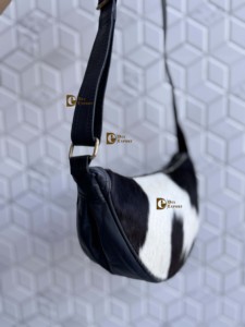 Fait à la main bohème gitane Style occidental cuir de vachette fourrure femmes fronde sac de messager bandoulière sangle réglable léger - Product Image 2