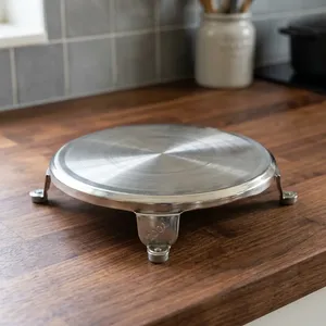 Ensemble de fabrication de roti en acier inoxydable léger, planche à rouler traditionnelle Chakla, plaque de cuisson pour chapati - Product Image 2