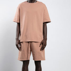 Ensemble de survêtement décontracté d'été pour hommes, nouveau modèle, t-shirt à manches courtes et short, ensemble 2 pièces de marque pour hommes - Product Image 1