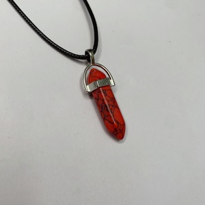 <b>Quartz</b> Hexagonal Agate Bullet Pendulum Crystal Amethyst Pendant <b>Necklace</b> for Women and Men - Product Image 2
