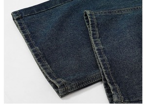 Nuevos Jeans de Moda con Diseño Personalizado, Anchos y Holgados para Hombre, Transpirables, Lavado Nieve, Pantalones de Mezclilla de Alta Calidad, 100% Algodón, Secado Rápido, Precio Bajo - Product Image 4