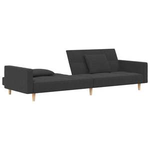 Sofá Cama Estándar de Tela 100% Poliéster Gris Oscuro con Estructura de Madera y Plástico - Product Image 5